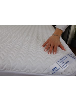 Wellbed %100 Pamuk Kapitone Yatak Koruyucu Alez