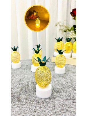 Lisinya LED Mum Ananas Metal 2 Adet (Lisinya)