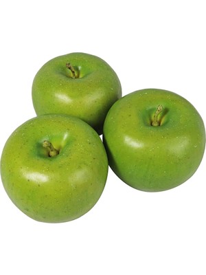 Teotake 3pc Yeşil Elma Taklit Meyve Yapay Elma Mutfak Oturma Odası Parti Vb. Için Dekorasyon Yeşil Elma (Yurt Dışından)