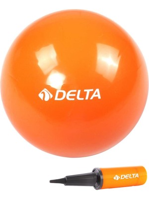 Delta 25 cm Turuncu Pilates Denge Egzersiz Topu + Pilates Topu Pompası