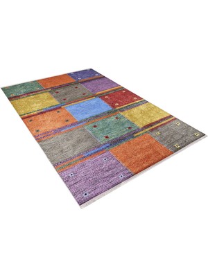 Halınet  Hongkong Gri Patchwork Dijital Baskı Halı