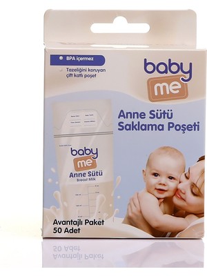 Baby Me Süt Saklama Poşeti 50 Adet