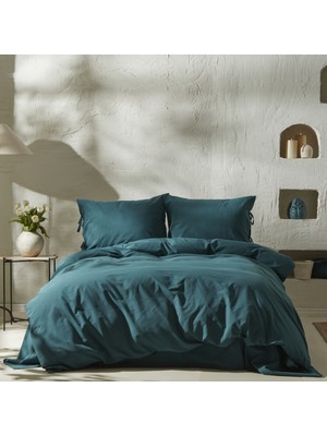 Karaca Home 4 Element Çift Kişilik Nevresim Takımı Petrol