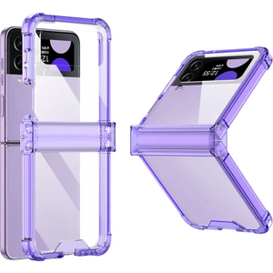 Samsung Galaxy Z Flip3 5g Menteşe Koruma Temiz Telefon Kılıfı Yumuşak Tpu Güçlendirilmiş Köşeler Şok Geçirmez Anti-Dalgalı Kapak (Yurt Dışından)
