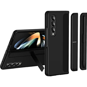 Samsung Galaxy Z Fold4 5g Ince Telefon Kılıfı Şok Geçirmez Kalem Tutucusu ile Pc Kickstand Case'e Sahipti (Yurt Dışından)