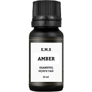 Amber Saf Esansiyel Uçucu Yağ Buhurdanlık Yağı Difüzör Esansı Aromaterapi Yağı 10 ML