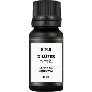 E.m.s Nilüfer Çiçeği Saf Esansiyel Uçucu Yağ Buhurdanlık Yağı Difüzör Esansı Aromaterapi Yağı 10 ML