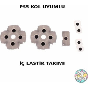 Pop Konsol Sony Ps5 Kol Iç Silikon Lastik Takımı Yedek Parça Playstation 5 Kol Tamiri Ps5 Lastik Seti Ps5 Tamir