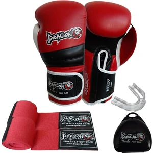 DragonDo Attack 6 Boks Eldiveni 3,5 Metre Boks Bandajı ve Dişlik Set Boks Seti