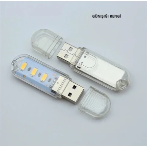 Taşınabilir Mini USB LED Lamba 3 LED Smd 5730 Kamp Stick Ledi
