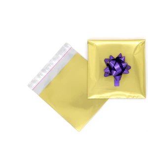 Repro Design 11X12 Lüx Altın Rengi Metalize Hediye Paketi 50 Adet