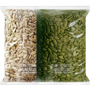 Zencefil Organik Kabak Çekirdeği Içi ve Ay Çekirdeği Içi 500 gr + 500 gr Çiğ Kabak Çekirdeği Içi Çiğ Ay Çekirdeği Içi