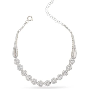 925 Ayar Gümüş Kalp Su Yolu Bileklik