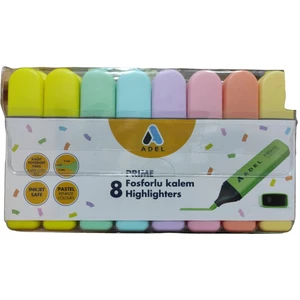 Fosforlu Kalem 8 Li Pastel