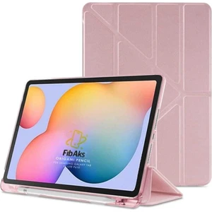 Apple iPad 10. Nesil 10.9 2022 Kılıf Tri Folding Standlı Kalemlikli Kalem Bölmeli 3 Katlamalı Standlı Uyku Modlu Smart Kapak