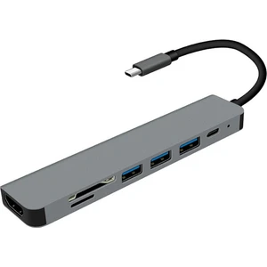 7in1 USB 3.1 HDMI 4K 30HZ 2k 1080P Type-C Hub Adaptör Dönüştürücü ALL-36297