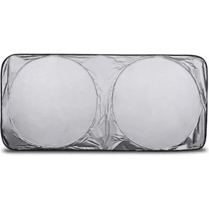 Polham 142X67 cm Universal Araç Içi Ön Cam Güneş Koruyucu Branda, Sedan, Suv ve Hatchback Uyumlu