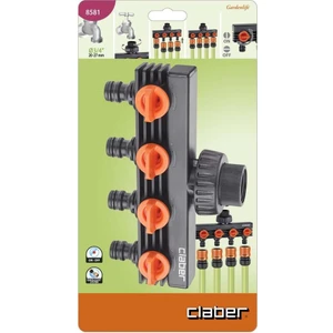 Musluk Adaptörü Dörtlü Claber 8581