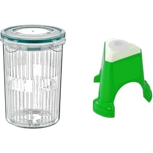 Zeytin Dilme Çizme Aparatı Ve Süzgeçli Derin Saklama Kabı