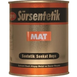 Sürsentetik Yağlı Boya Mat Siyah 3 kg