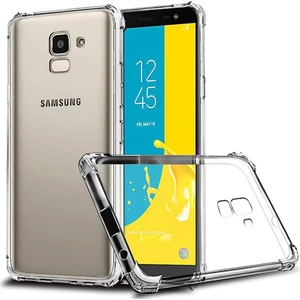 Case World Caseworld Samsung Galaxy J6 Kapak Airbag Antishock Köşe Korumalı Şeffaf Silikon Kılıf