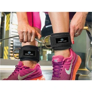 Ankle Straps Fitness Ayak Bileği Ağırlık Çalışma Kemeri Cable Kickback Bilek Aparatı Sağ/sol Takım Kırmızı/Siyah Renk 100 kg çekme kuvveti