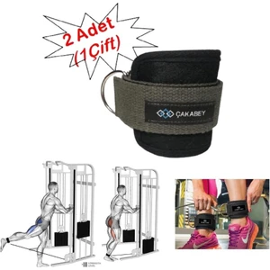 Ankle Straps Fitness Ayak Bileği Ağırlık Çalışma Kemeri Cable Kickback Bilek Aparatı Sağ/sol Takım Haki Renk 100 kg çekme kuvveti