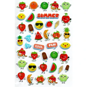 Sticker Kabartmalı A4 Boyutunda Stiker Defter, Planlayıcı Etiket, -(LIM102) - Summer Yaz Meyveleri