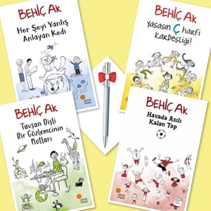 4 Kitap - Caprice Kalem Her Şeyi Yanlış Anlayan Kedi + Yaşasın Ç Harfi Kardeşliği +2 - Behiç Ak