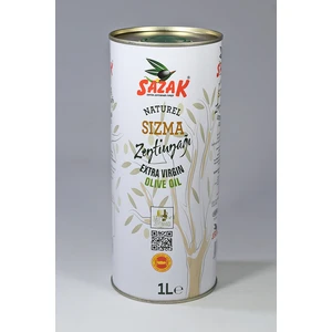 Naturel Sızma Zeytinyağı 1 Lt Teneke