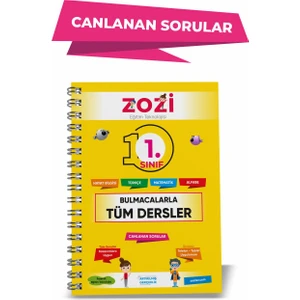 İlkokul 1. Sınıf Tüm Dersler Artırılmış Gerçeklik Bulmaca Kitabı - Canlı Sorularla Dolu!