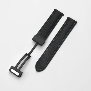 Huawei Watch GT GT2 GT3 GT4 GT5 42mm/Honor Magic 2 Kordon Magnetli PU Deri Kordon 20mm