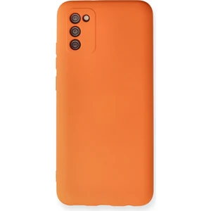 Bilişim Aksesuar Dijimedia Samsung Galaxy A02S Kılıf Nano Içi Kadife  Silikon - Turuncu