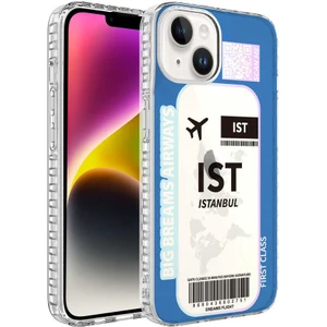 Heptek İletişim Apple  iPhone 14 Kılıf Kamera Çıkıntılı Airbag Kenarlı Darbe Emici Desenli Kapak (Elegans)