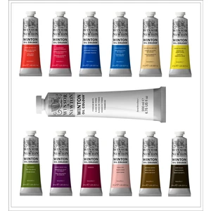 Winsor & Newton Winton 12 Renk 37ML + 200 Ml. Titanium White Premium Yağlıboya Seti