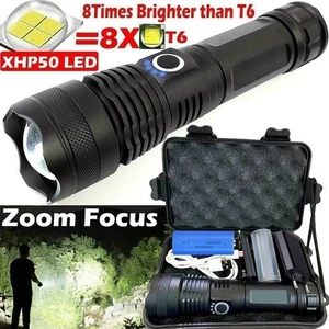 LED El Feneri Güçlü USB 25000LM XHP50 Yakınlaştırma Kayıt 1001. (Yurt Dışından)