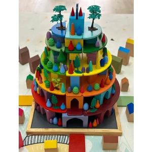 Bilmiş Çocuk Ahşap Oyuncak Montessori Waldorf Mandala Motifleri Kutulu 100 Parça