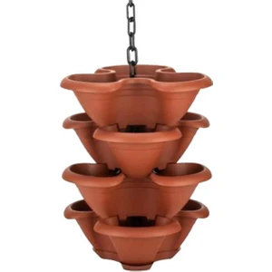 Saksı Cılek Makrome Kahve