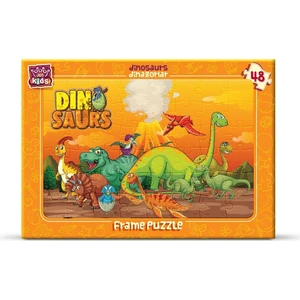Art Puzzle Art Çocuk Puzzle 48 Parça Dinazorlar