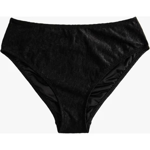 Yüksek Bel Bikini Altı Dokulu Desenli