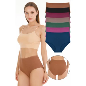 Kadın Fitilli Yüksek Bel 7li Külot Set - KTS3080