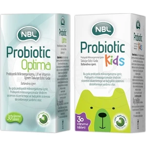 Nbl Probiotic Optima + Probiotic Kids 30 Çiğneme Tableti