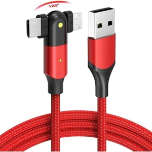J5 Micro Usb 180 Derece 5A Şarj ve Data Kablosu -2mt