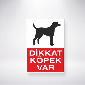 Reysa Tasarım Dikkat Köpek Var 21X30 cm Yapışkanlı Levha