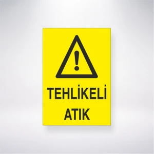 Reysa Tasarım Tehlikeli Atık 21X30 cm Yapışkanlı Levha