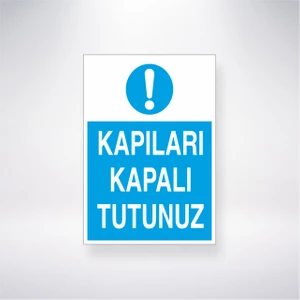 Reysa Tasarım Kapıları Kapalı Tutunuz 21X30 cm Yapışkanlı Levha