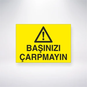 Reysa Tasarım Başınızı Çarpmayın 21X30 cm Yapışkanlı Levha