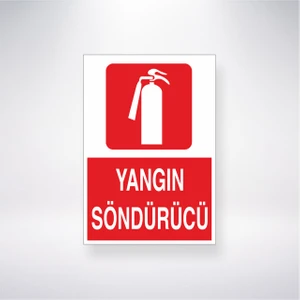 Reysa Tasarım Yangın Söndürücü 21X30 cm Yapışkanlı Levha