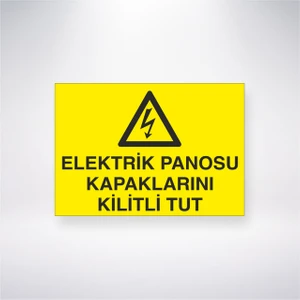Reysa Tasarım Elektrik Panosu Kapaklarını Kilitli Tut 21X30 cm Yapışkanlı Levha