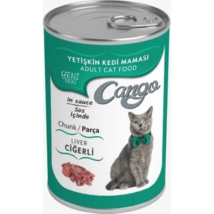 Ciğerli Yetişkin Kedi Maması 415 gr 4 Adet